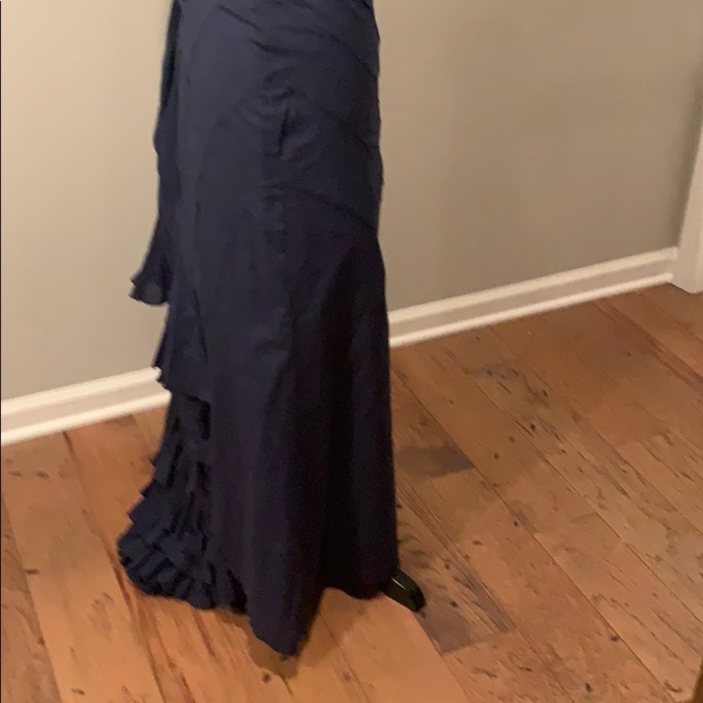 House of Dereon Maxi Ruffle Back Skirt